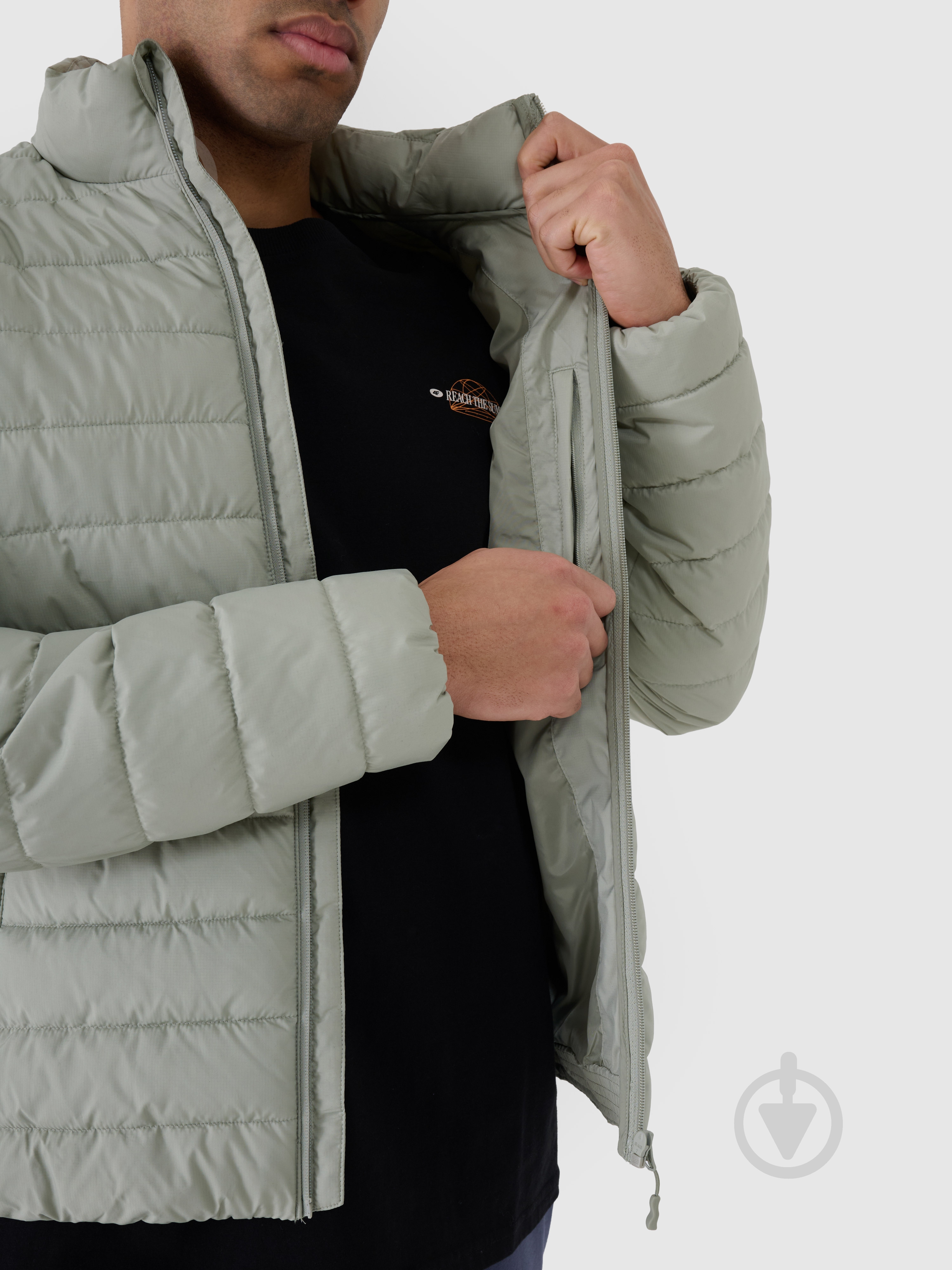 Куртка мужская демисезонная 4F DOWN JACKET M538 4FWSS25TDJAM538-44S р.M зеленая - фото 6 Куртка мужская демисезонная 4F DOWN JACKET M538 4FWSS25TDJAM538-44S р.M зеленая - фото 6