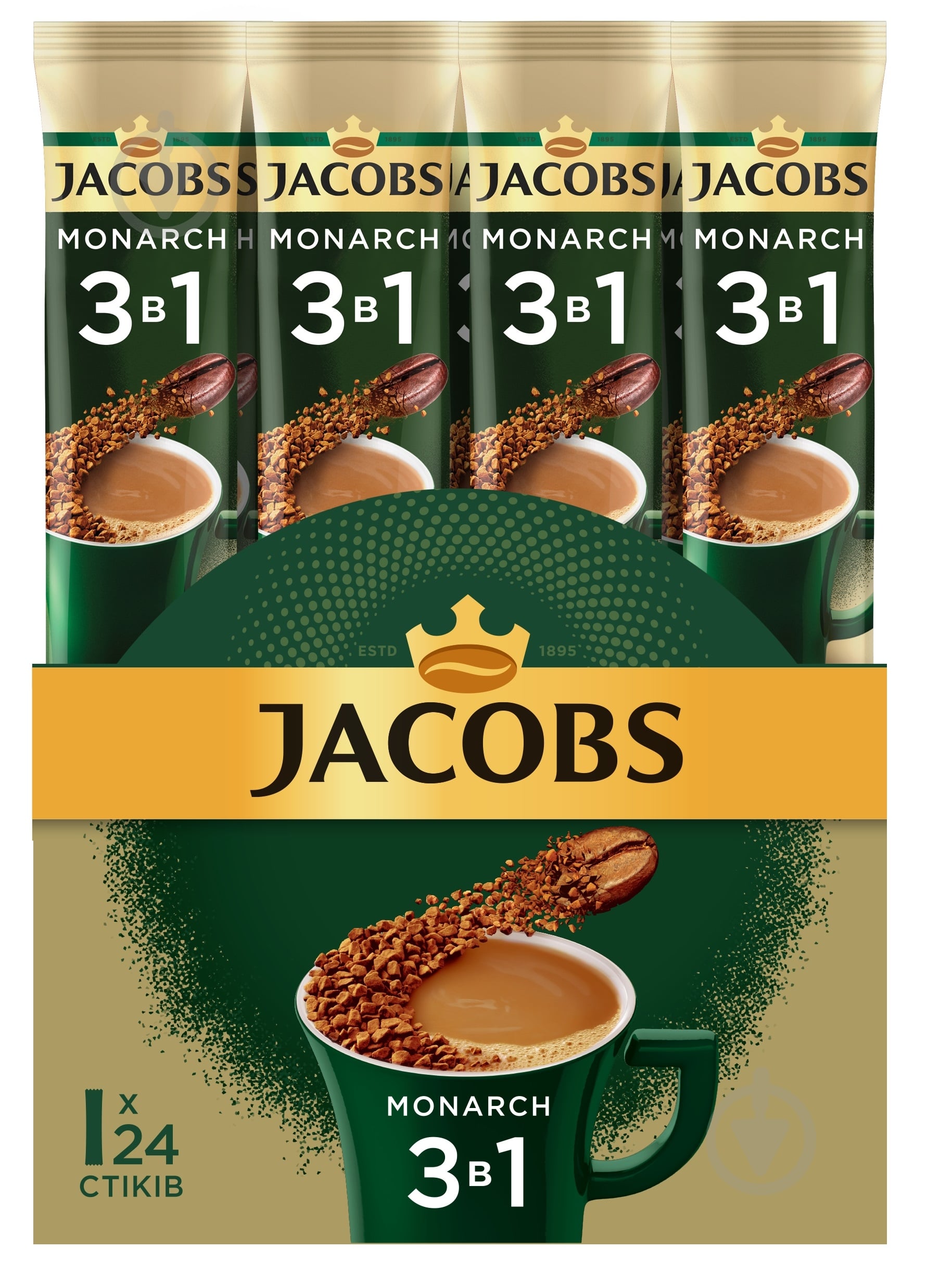 Кофейный напиток Jacobs 3 в 1 15 г - фото 2