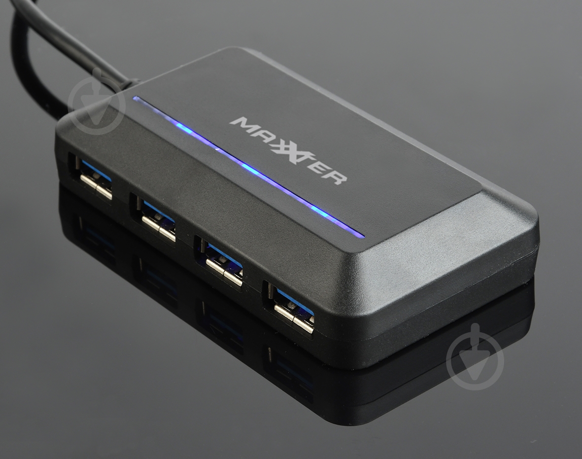 USB-хаб Maxxter ACT-HUB3C-4P, USB 3.0 Type-С, 4 порта - фото 3