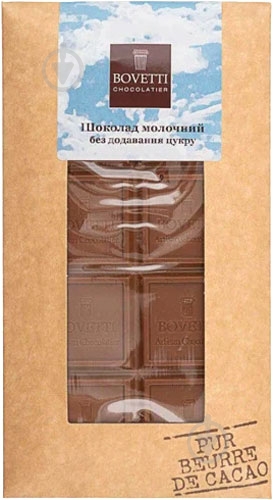 Молочный шоколад Bovetti без сахара 100 г - фото 1 Молочный шоколад Bovetti без сахара 100 г - фото 1