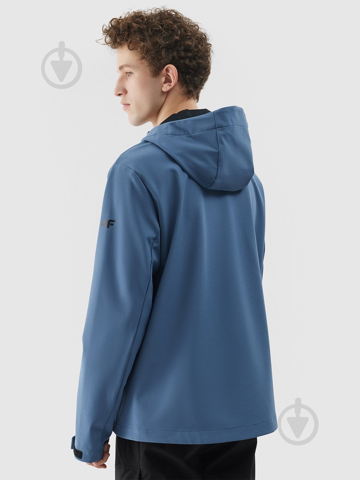 Ветровка мужская демисезонная 4F SOFTSHELL JACKET M324 4FWSS25TSOFM324-32S р.M синяя - фото 2