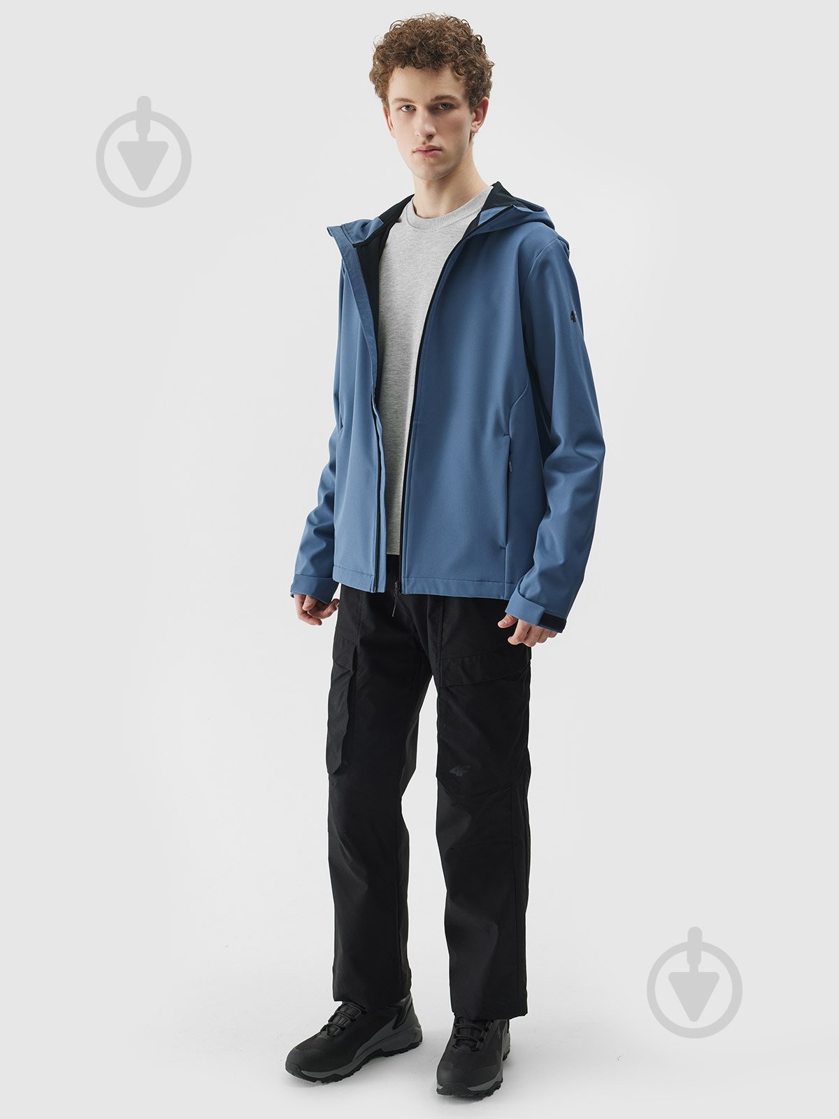 Ветровка мужская демисезонная 4F SOFTSHELL JACKET M324 4FWSS25TSOFM324-32S р.M синяя - фото 3