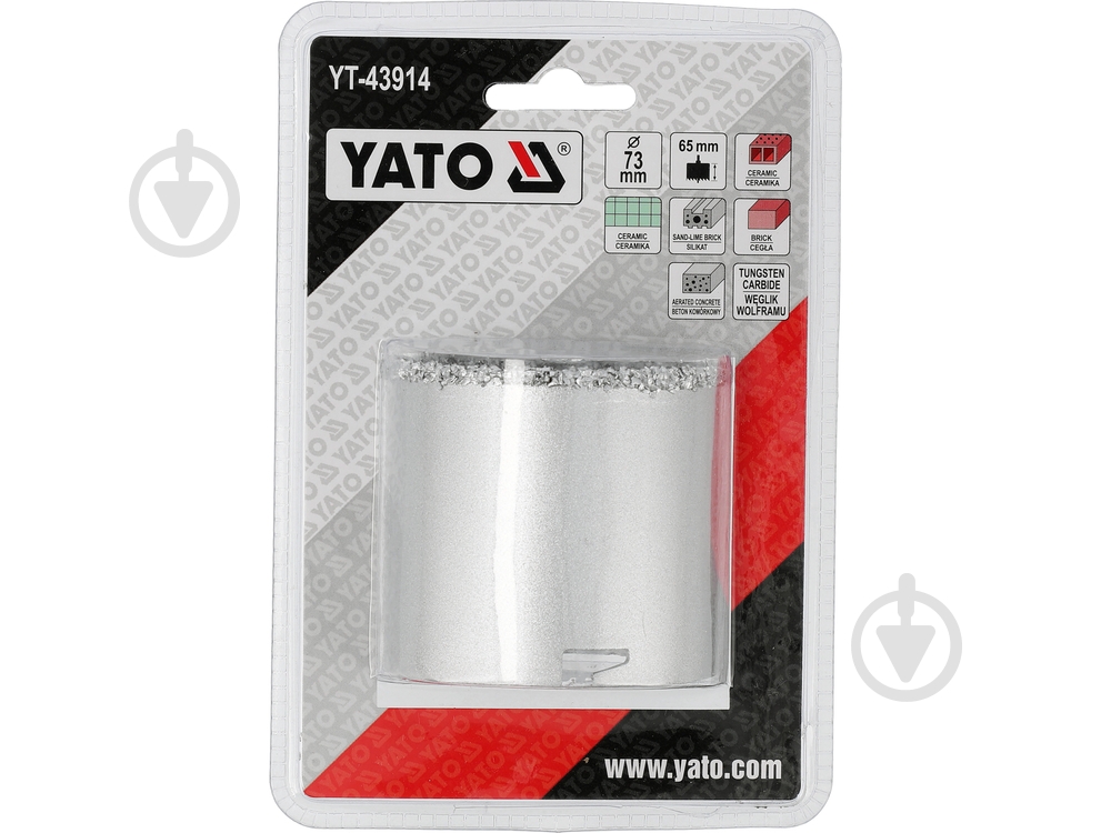 Сверло корончатое YATO 73 мм YT-43914 - фото 3