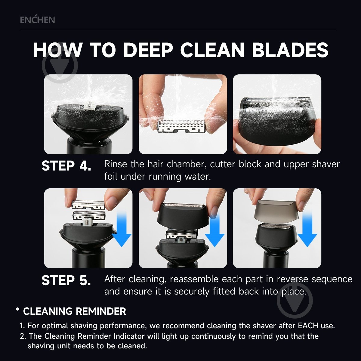 Электробритва ENCHEN MS001 (0277632016444) - фото 15 Электробритва ENCHEN MS001 (0277632016444) - фото 15