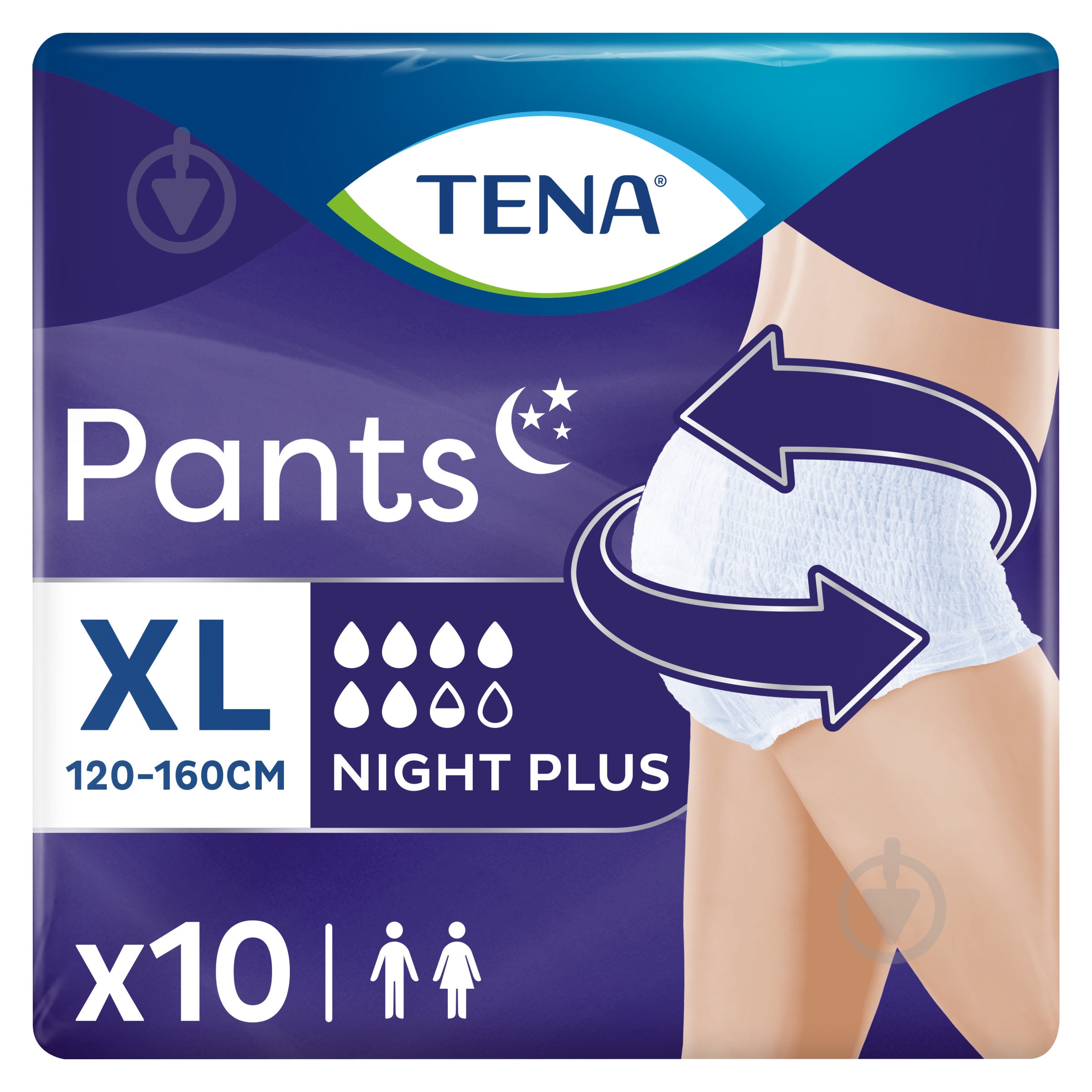 Подгузники-трусики Tena Pants Night Plus 10 шт. - фото 1
