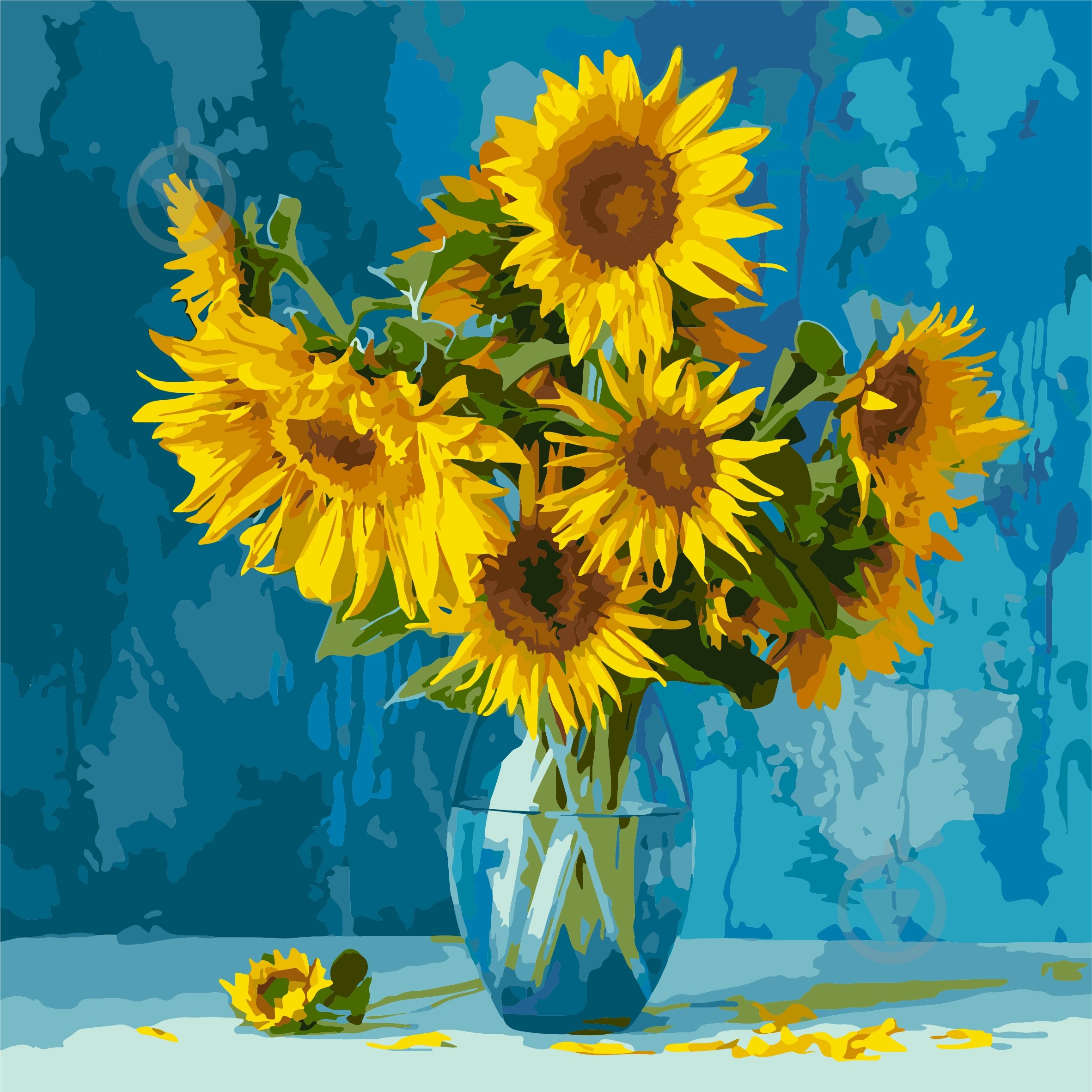 Картина по номерам Любимые подсолнухи 40х40 см Идейка - фото 1 Картина по номерам Любимые подсолнухи 40х40 см Идейка - фото 1