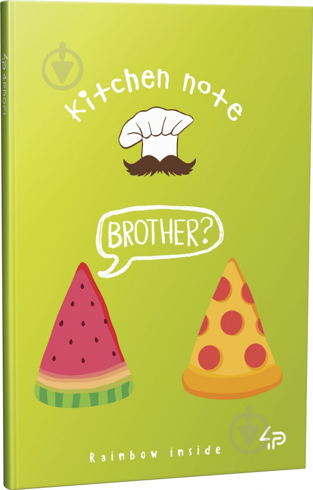 Блокнот Rainbow "Kitchen Note", pizza, A6 Profiplan - фото 1