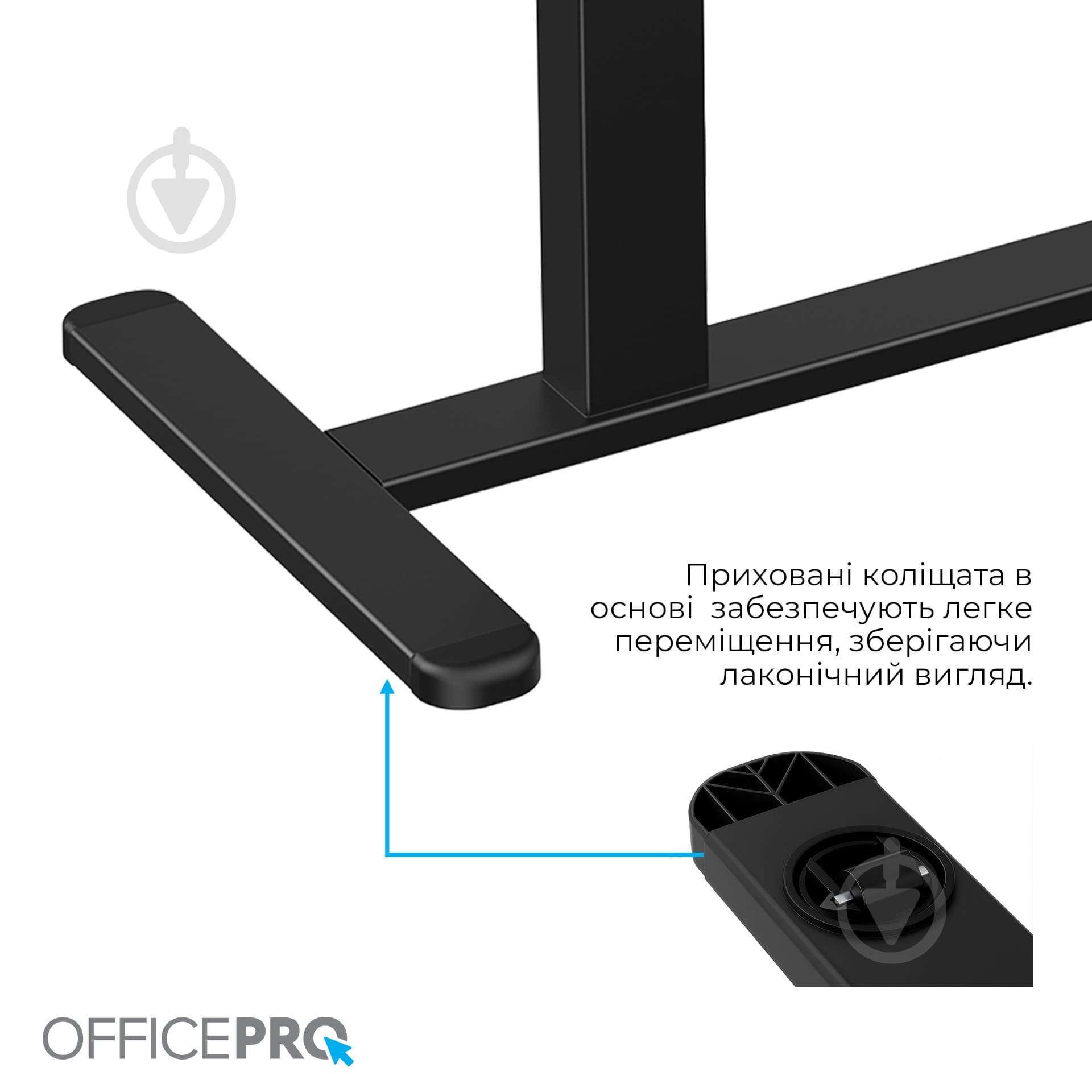 Стол компьютерный OfficePro ODM405B Black - фото 8 Стол компьютерный OfficePro ODM405B Black - фото 8