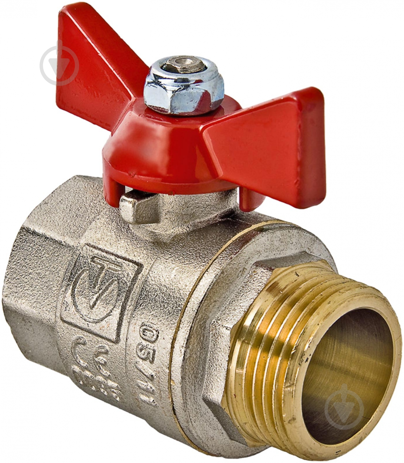 Кран шаровой Valtec BASE ВН 1/2" бабочка - фото 1