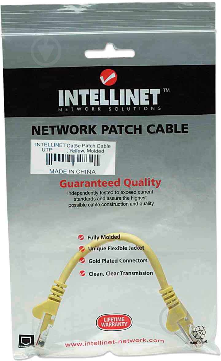 Патч-корд Intellinet 325165 0,5 м желтый - фото 5