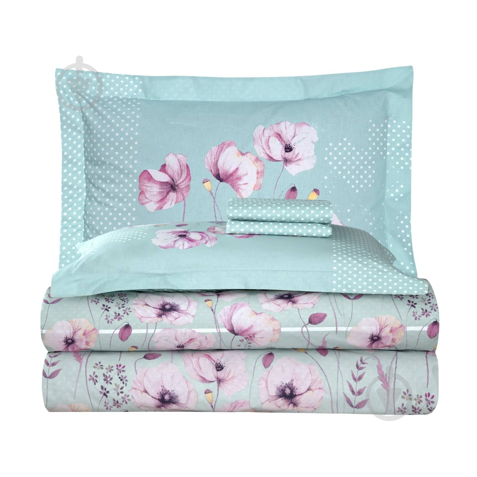 Комплект постельного белья Kenzo 1.5 голубой Luoca Patisca - фото 4