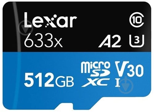 Карта памяти Lexar microSDXC 512 ГБ UHS-I (LSDMI512BB633A ) - фото 2 Карта памяти Lexar microSDXC 512 ГБ UHS-I (LSDMI512BB633A ) - фото 2