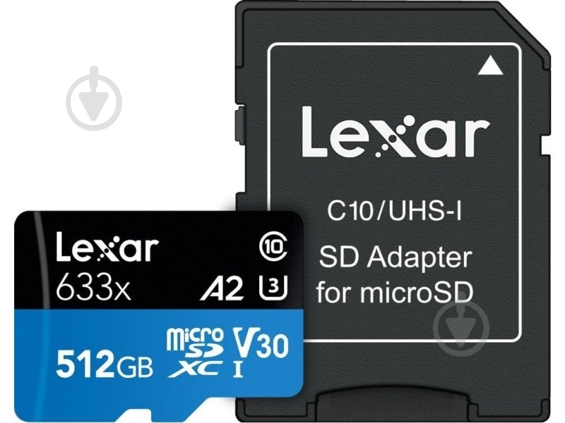 Карта памяти Lexar microSDXC 512 ГБ UHS-I (LSDMI512BB633A ) - фото 1 Карта памяти Lexar microSDXC 512 ГБ UHS-I (LSDMI512BB633A ) - фото 1