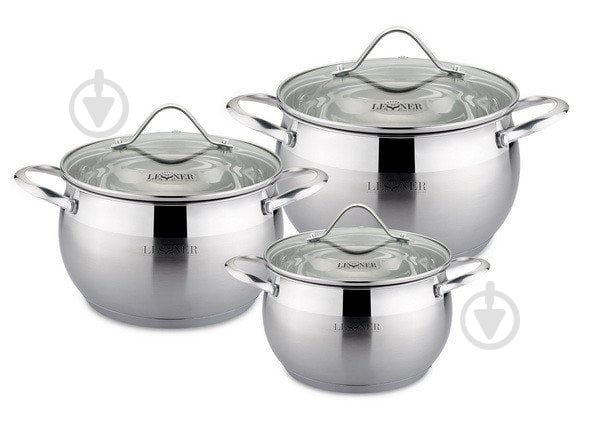 Набор кастрюль Lessner 6 предметов Coni 55868 - фото 1 Набор кастрюль Lessner 6 предметов Coni 55868 - фото 1