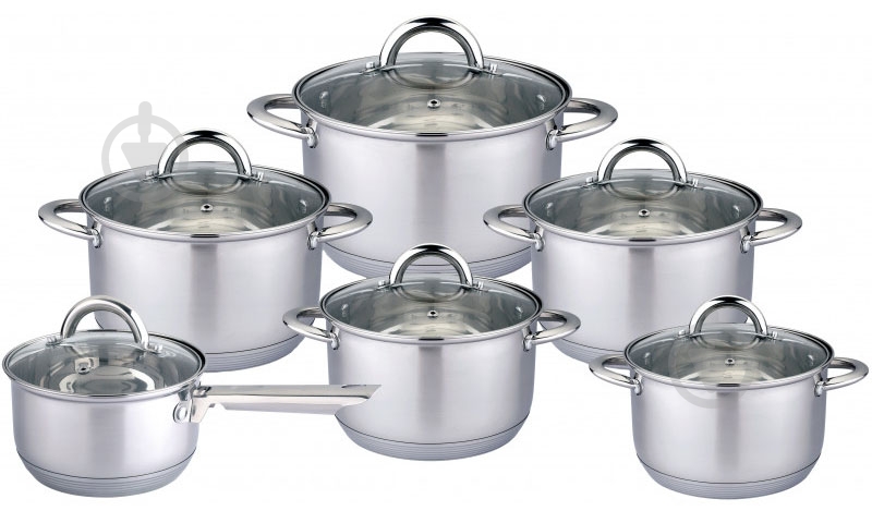 Набор кастрюль Vincent 12 предметов VC-3034 - фото 1