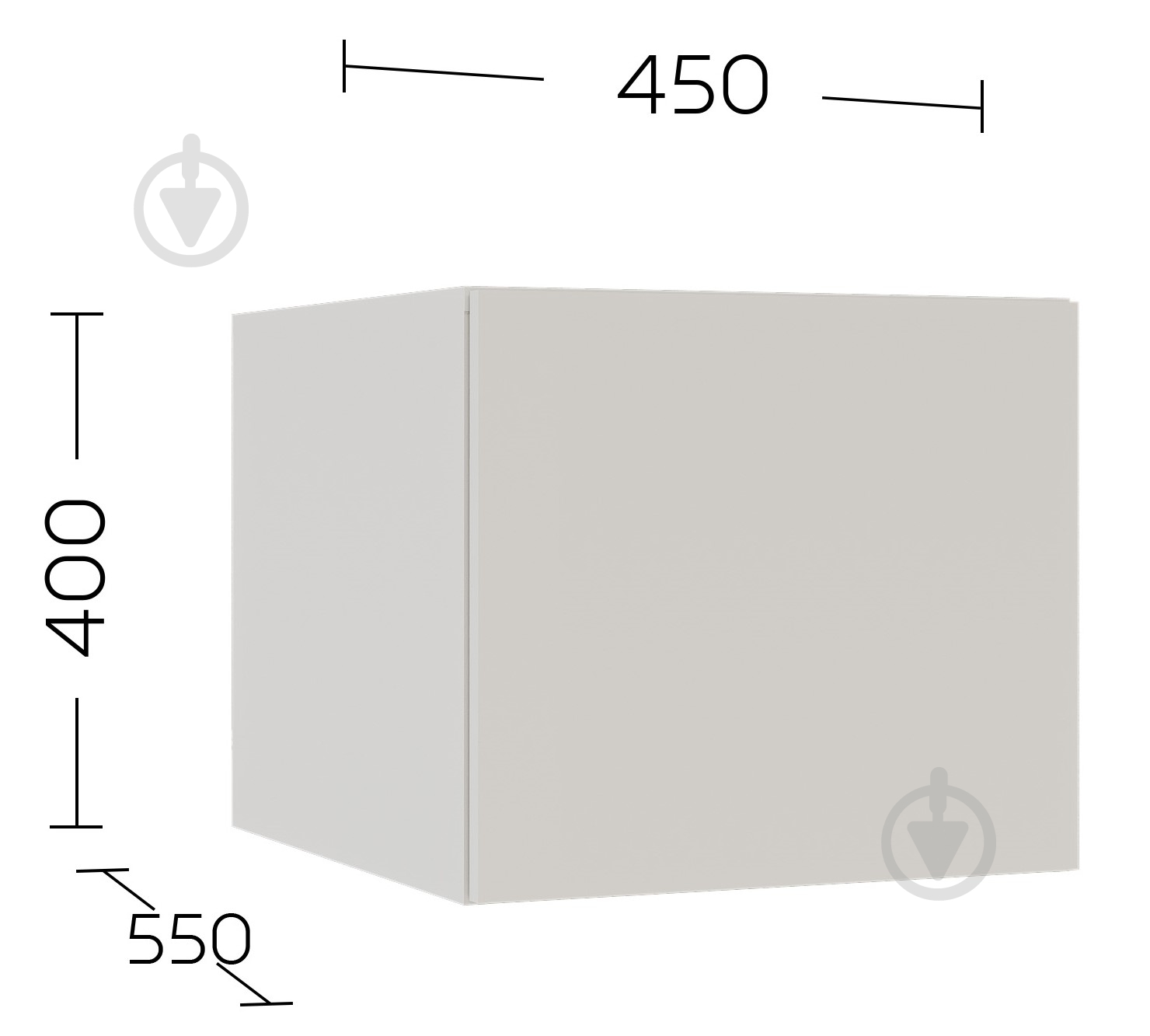 Додатковий сегмент Garant Антресоль до пенала Соло R1D 400х450х550 мм німфея альба / німфея альба - фото 3 Додатковий сегмент Garant Антресоль до пенала Соло R1D 400х450х550 мм німфея альба / німфея альба - фото 3