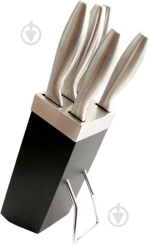 Набор ножей в колоде Lessner Grey 6 предметов 77209 - фото 1