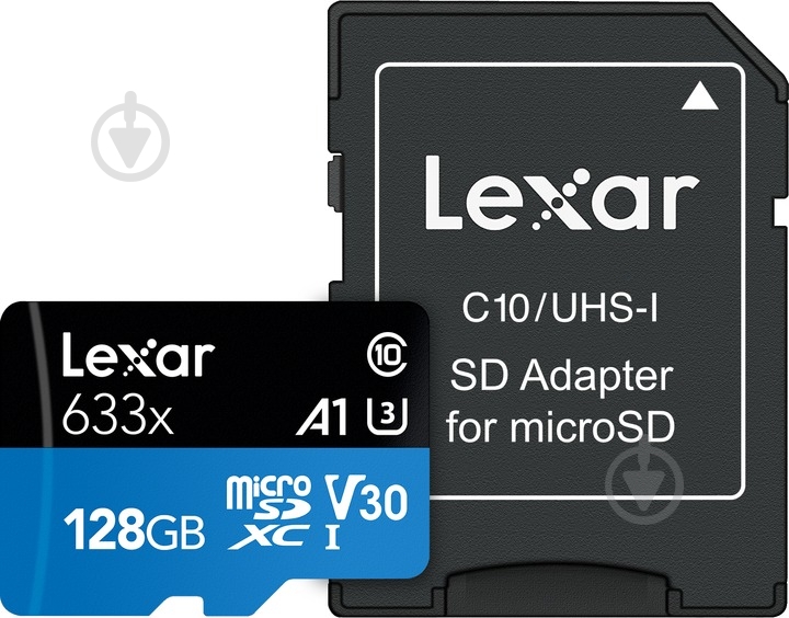 Карта памяти Lexar microSDXC 128 ГБ UHS-I (LSDMI128BB633A ) - фото 1 Карта памяти Lexar microSDXC 128 ГБ UHS-I (LSDMI128BB633A ) - фото 1