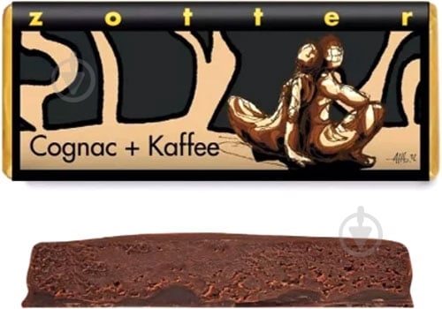 Черный шоколад Zotter с кофе и коньяком 70 г - фото 1 Черный шоколад Zotter с кофе и коньяком 70 г - фото 1