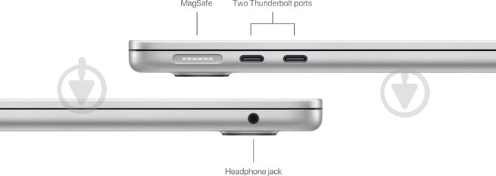 Ноутбук Apple MacBook Air M2 16/256GB 2024 13,6" (MC7V4UA/A) silver - фото 6