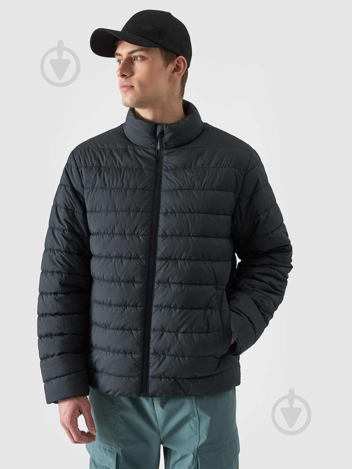 Куртка чоловіча демісезонна 4F DOWN JACKET M538 4FWSS25TDJAM538-20S р.XL чорна - фото 1