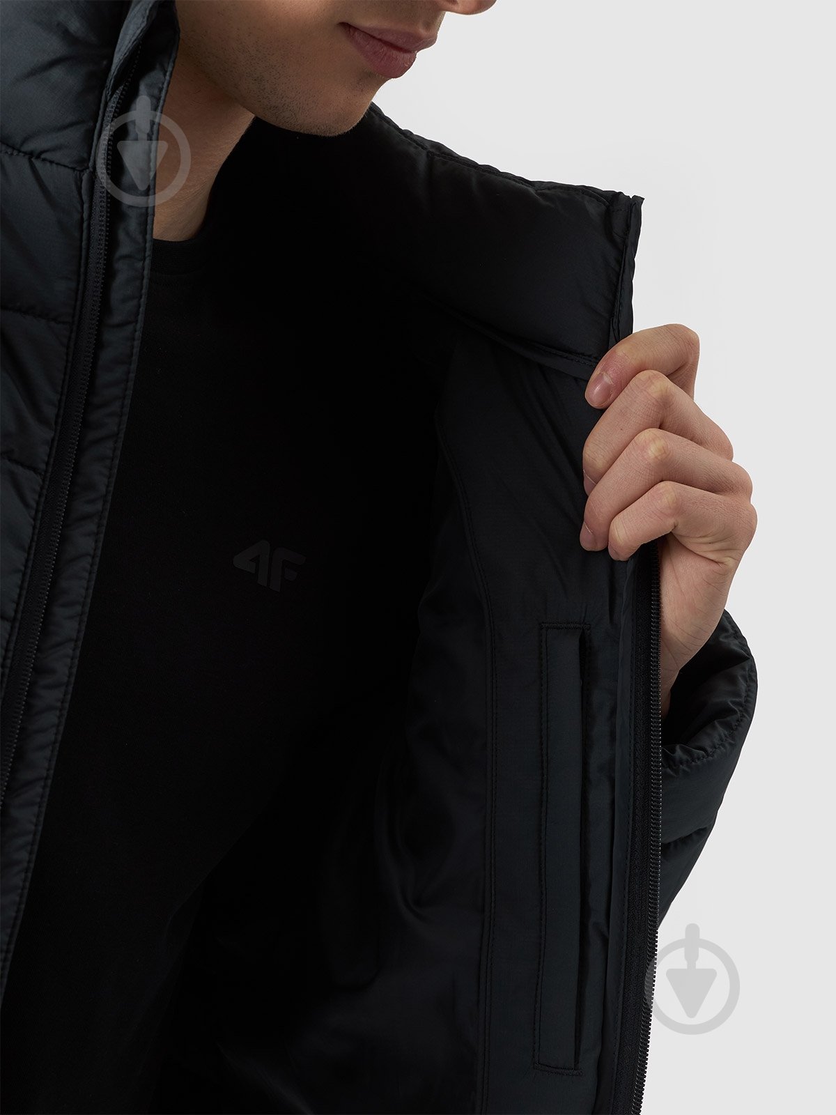 Куртка чоловіча демісезонна 4F DOWN JACKET M538 4FWSS25TDJAM538-20S р.XL чорна - фото 5