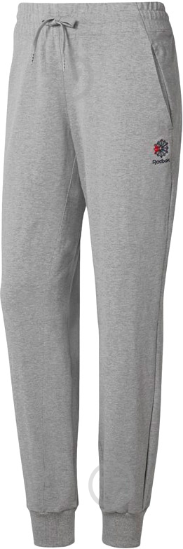 Брюки Reebok CL FT PANTS DT7247 р. M серый - фото 1