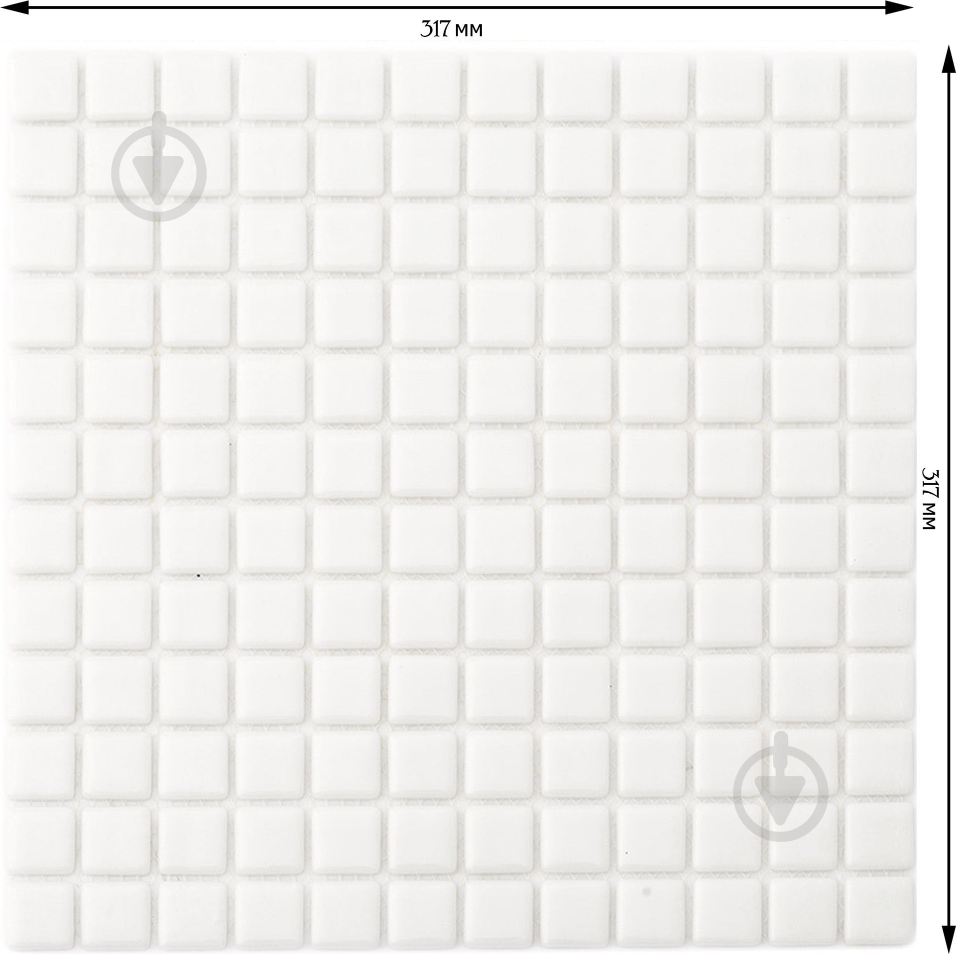 Мозаїка AquaMo Super White MK25105 31,7x31,7 см - фото 2