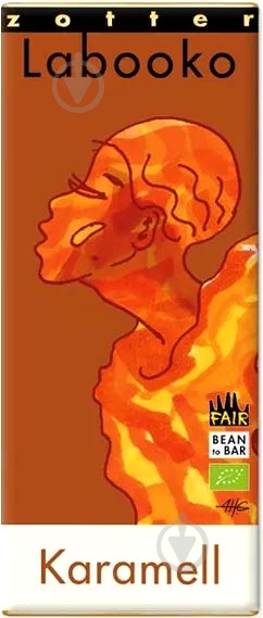 Молочный шоколад Zotter с карамелью органический 2х35 г - фото 1