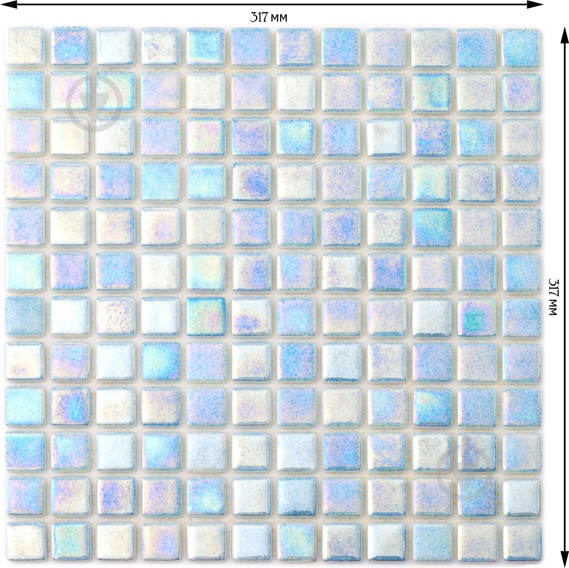 Мозаика AquaMo Sky Blue PWPL25502 31,7x31,7 см - фото 2