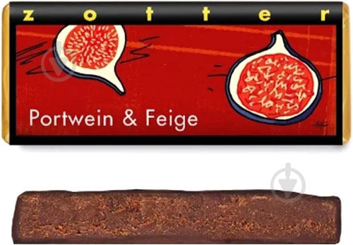 Черный шоколад Zotter с портвейном и инжирным ганашем органический 70 г - фото 2 Черный шоколад Zotter с портвейном и инжирным ганашем органический 70 г - фото 2