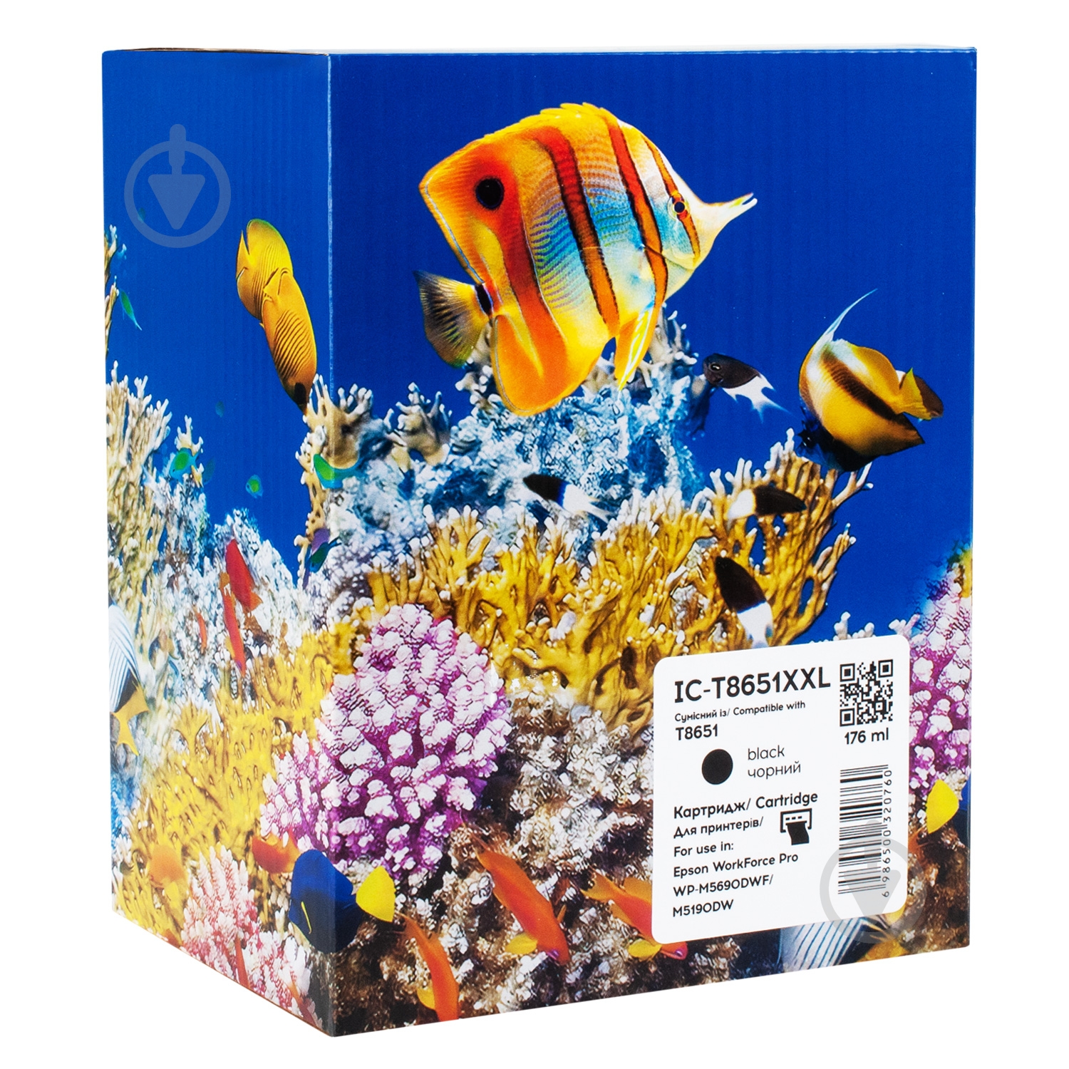 Картридж струменевий Barva Epson T8651 (C13T865140) 10K арк. (IC-T8651XXL) чорний - фото 1 Картридж струменевий Barva Epson T8651 (C13T865140) 10K арк. (IC-T8651XXL) чорний - фото 1