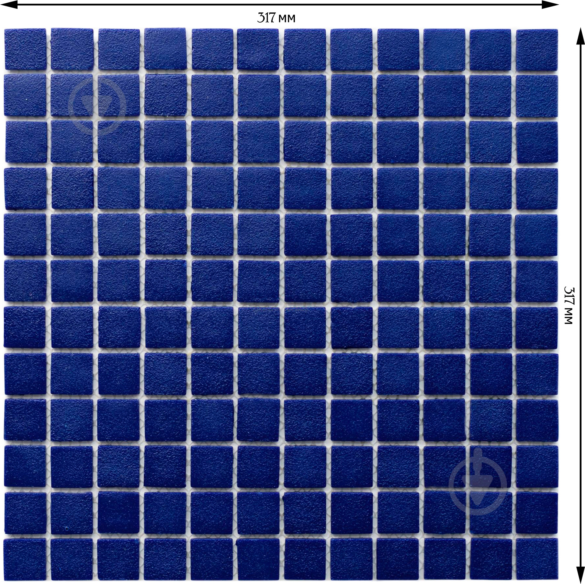 Мозаика AquaMo Concrete Cobalt 31,7x31,7 см - фото 2