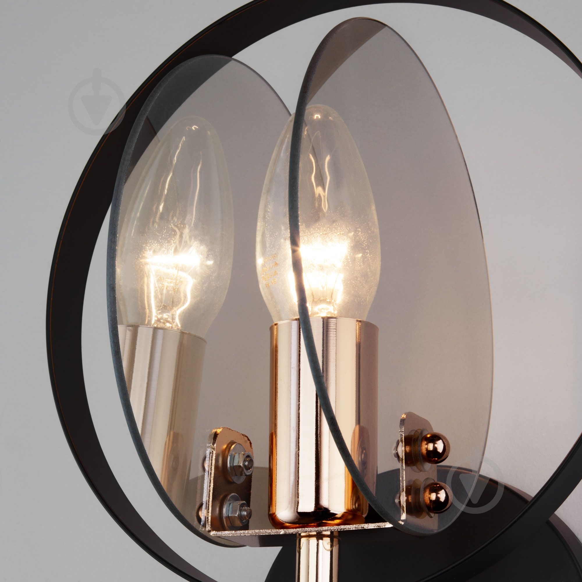 ВІТРИНА! Бра Strotskis Gallo 1x60 Вт E14 чорний 70121/1 - фото 3