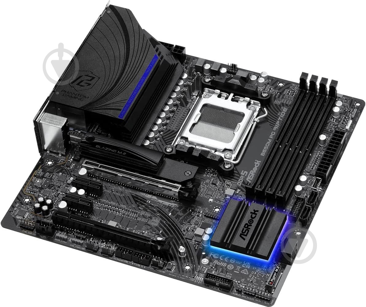 Материнская плата ASRock B650M PG RIPTIDE (Socket AM5, AMD B650, micro ATX) - фото 4 Материнская плата ASRock B650M PG RIPTIDE (Socket AM5, AMD B650, micro ATX) - фото 4