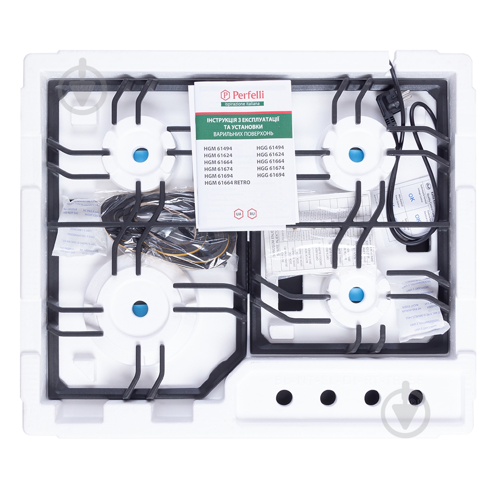 Варочная поверхность газовая Perfelli HGM 61674 BL - фото 12