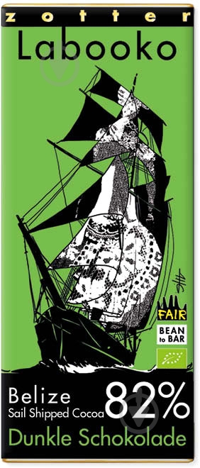 Черный шоколад Zotter Белиз 82% органический 70 г Labooko - фото 2 Черный шоколад Zotter Белиз 82% органический 70 г Labooko - фото 2