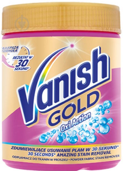 Плямовивідник Vanish Oxi Action Gold 705 г - фото 1 Плямовивідник Vanish Oxi Action Gold 705 г - фото 1