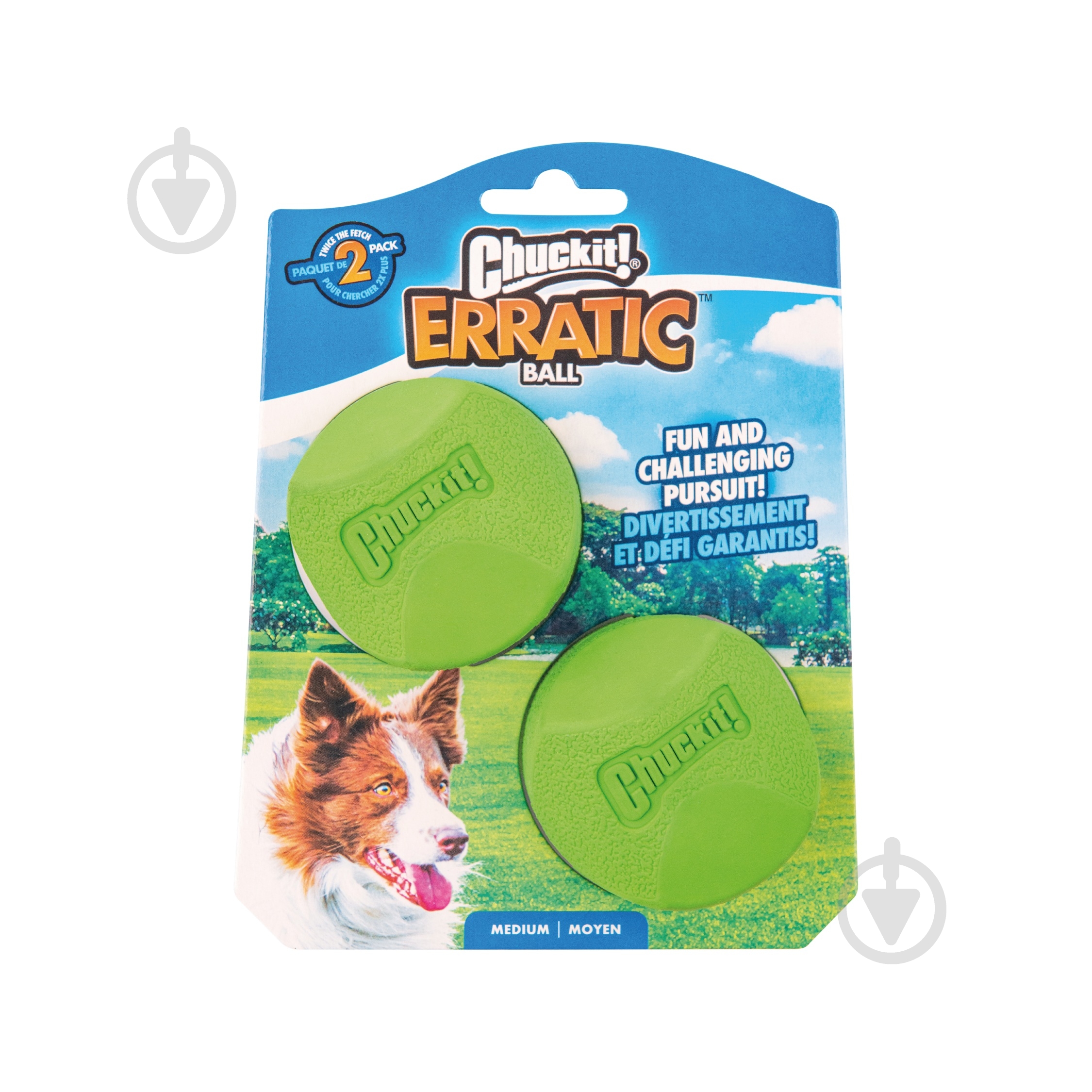 Прыгающая асимметричная игрушка CHUCKIT размер М - фото 1 Прыгающая асимметричная игрушка CHUCKIT размер М - фото 1