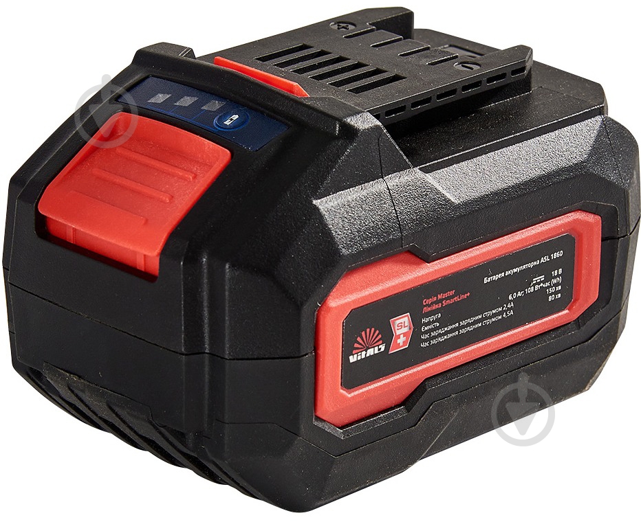 Аккумулятор Vitals 18,0V 6Ah Master ASL 1860 SmartLine+ 184457 - фото 1 Аккумулятор Vitals 18,0V 6Ah Master ASL 1860 SmartLine+ 184457 - фото 1