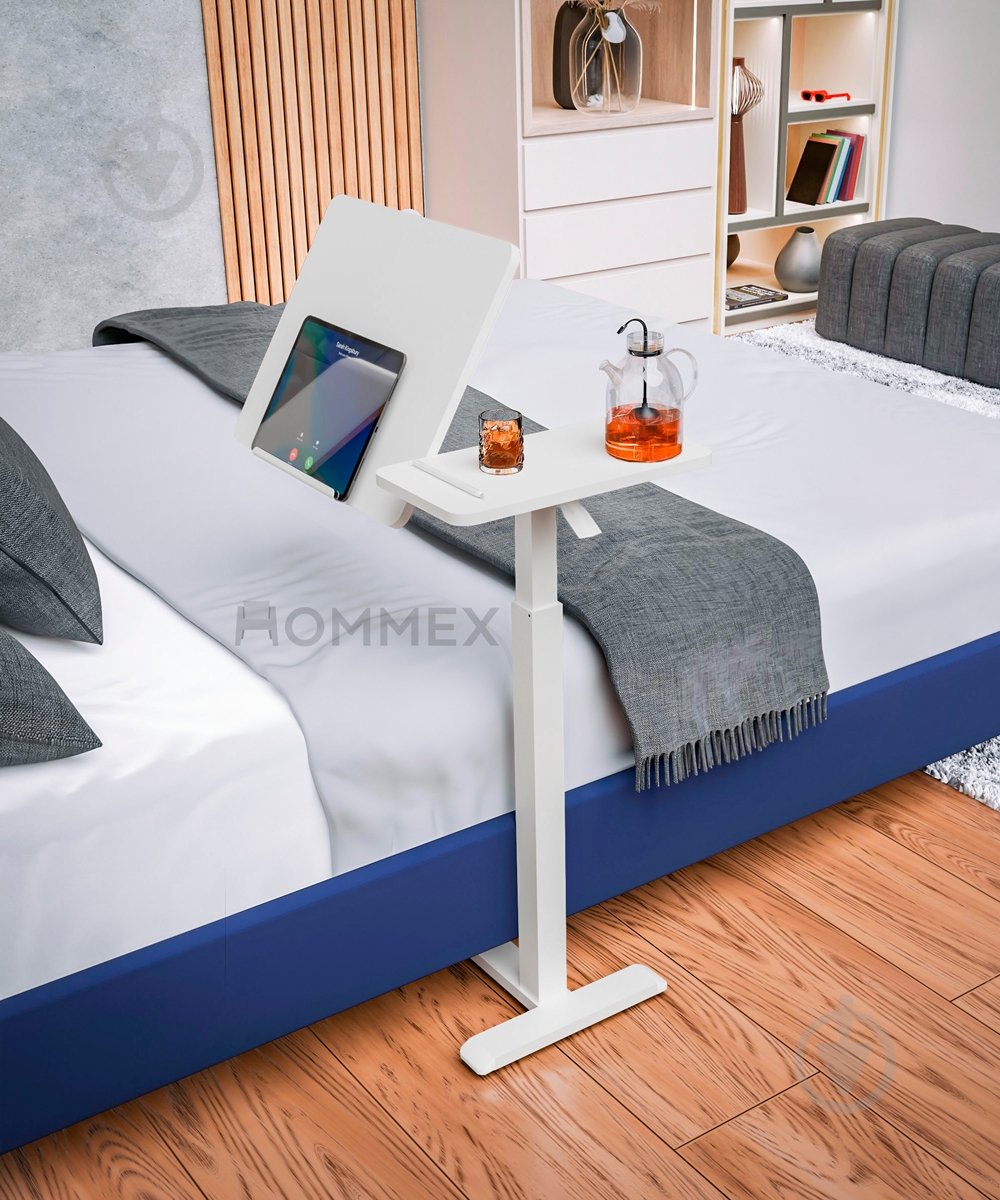 Стіл комп'ютерний Hommex Mobidesk Duo USB White - фото 2 Стіл комп'ютерний Hommex Mobidesk Duo USB White - фото 2