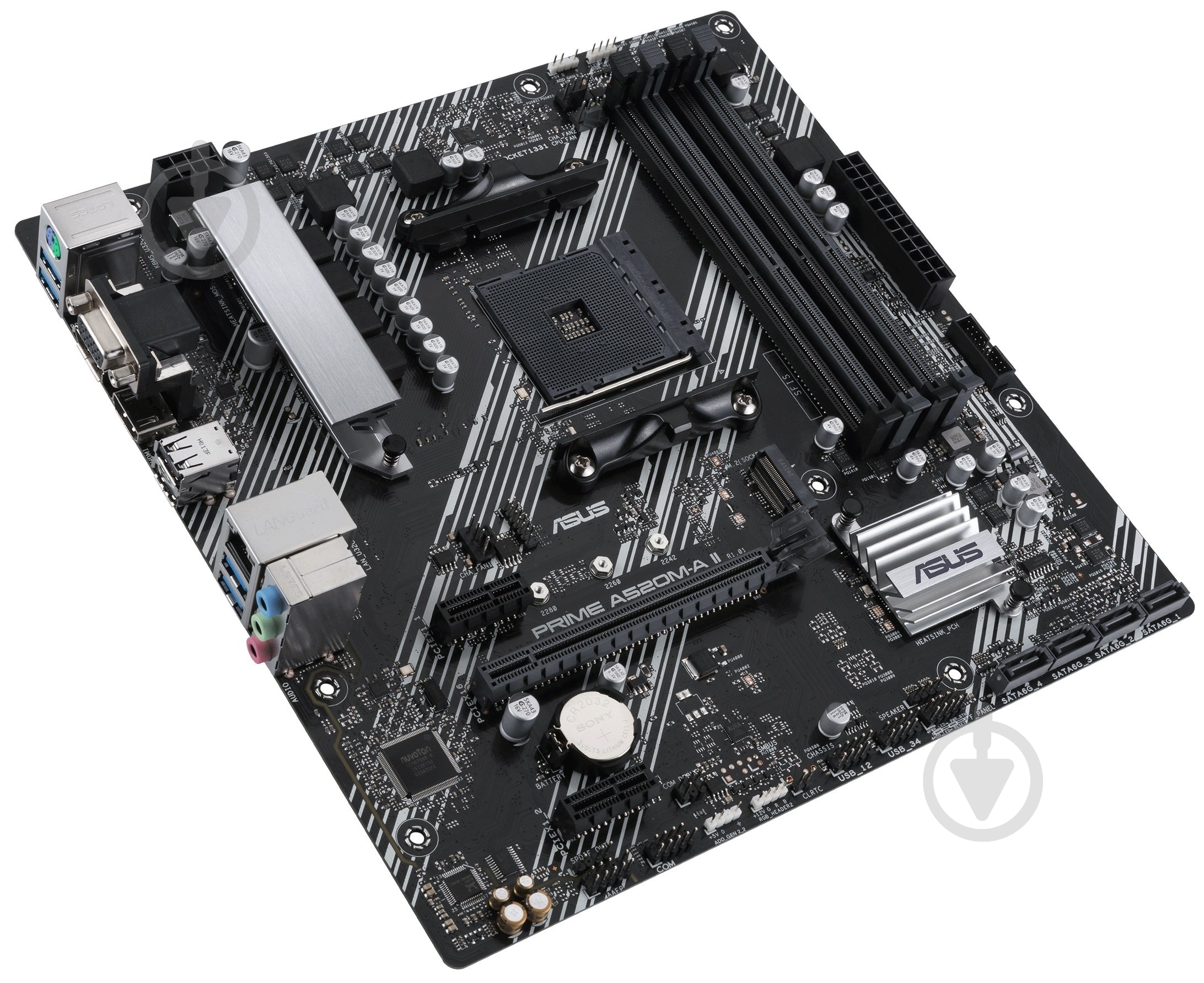 Материнская плата Asus 90MB17H0-M0EAY0 (Socket AM4, AMD A520, micro ATX) - фото 4