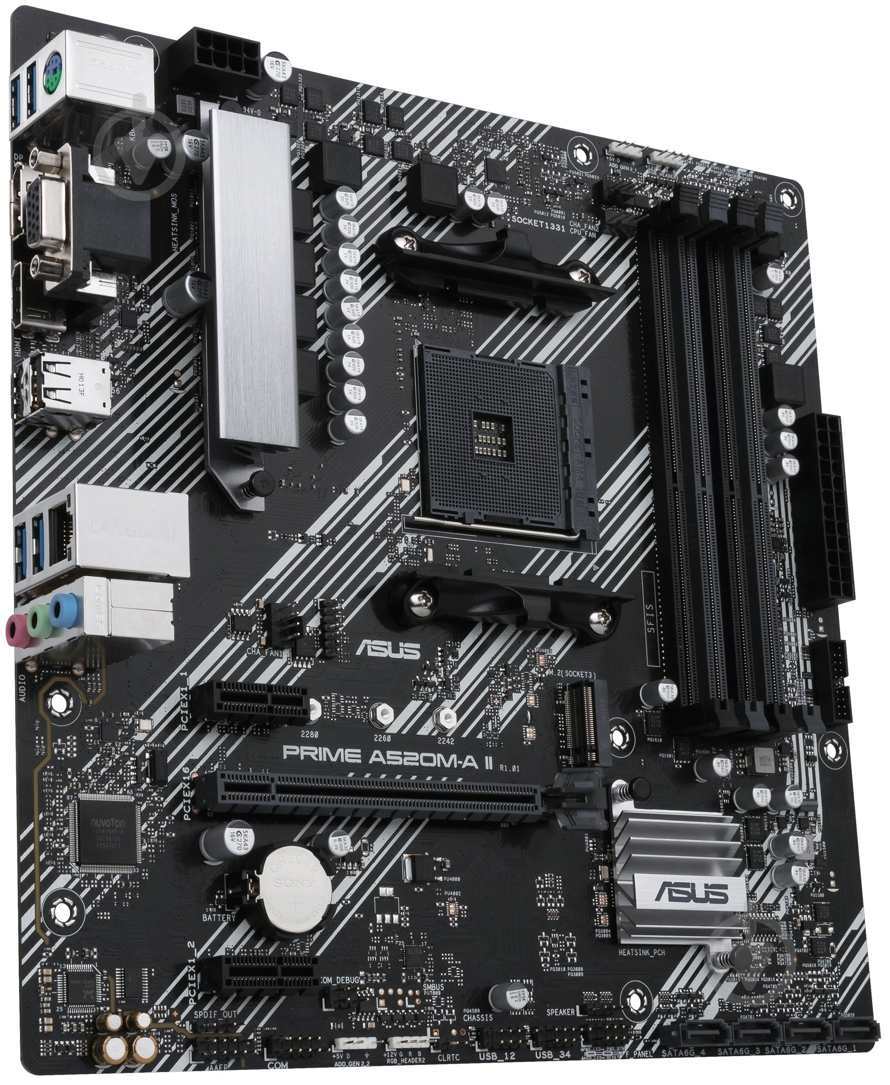 Материнская плата Asus 90MB17H0-M0EAY0 (Socket AM4, AMD A520, micro ATX) - фото 3