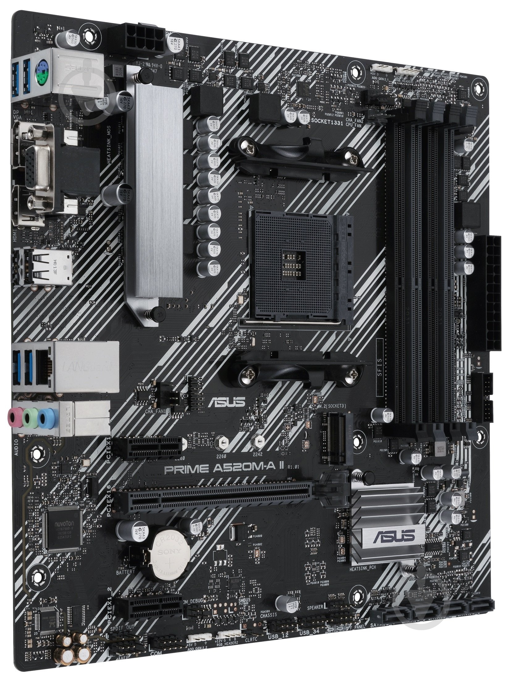 Материнская плата Asus 90MB17H0-M0EAY0 (Socket AM4, AMD A520, micro ATX) - фото 2