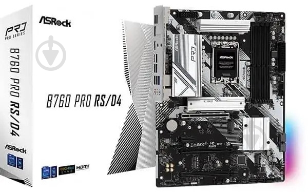 Материнская плата ASRock B760 PRO RS/D4 (Socket 1700, Intel B760, ATX) - фото 4