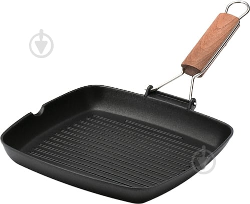 Сковорода-гриль со съемной ручкой Risoli Saporella Diamond Base 26х26 см 000092/26P00 - фото 1