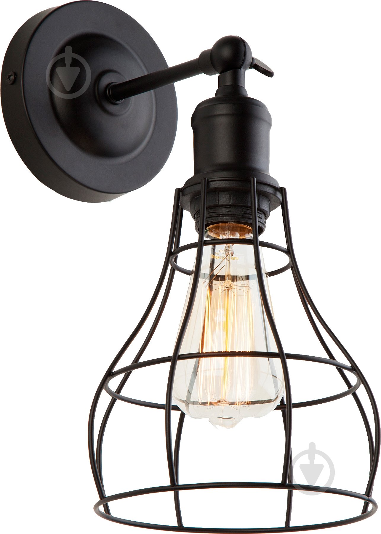 ВИТРИНА! Бра Strotskis Denver 1x40 Вт E27 черный 50062/1 - фото 1