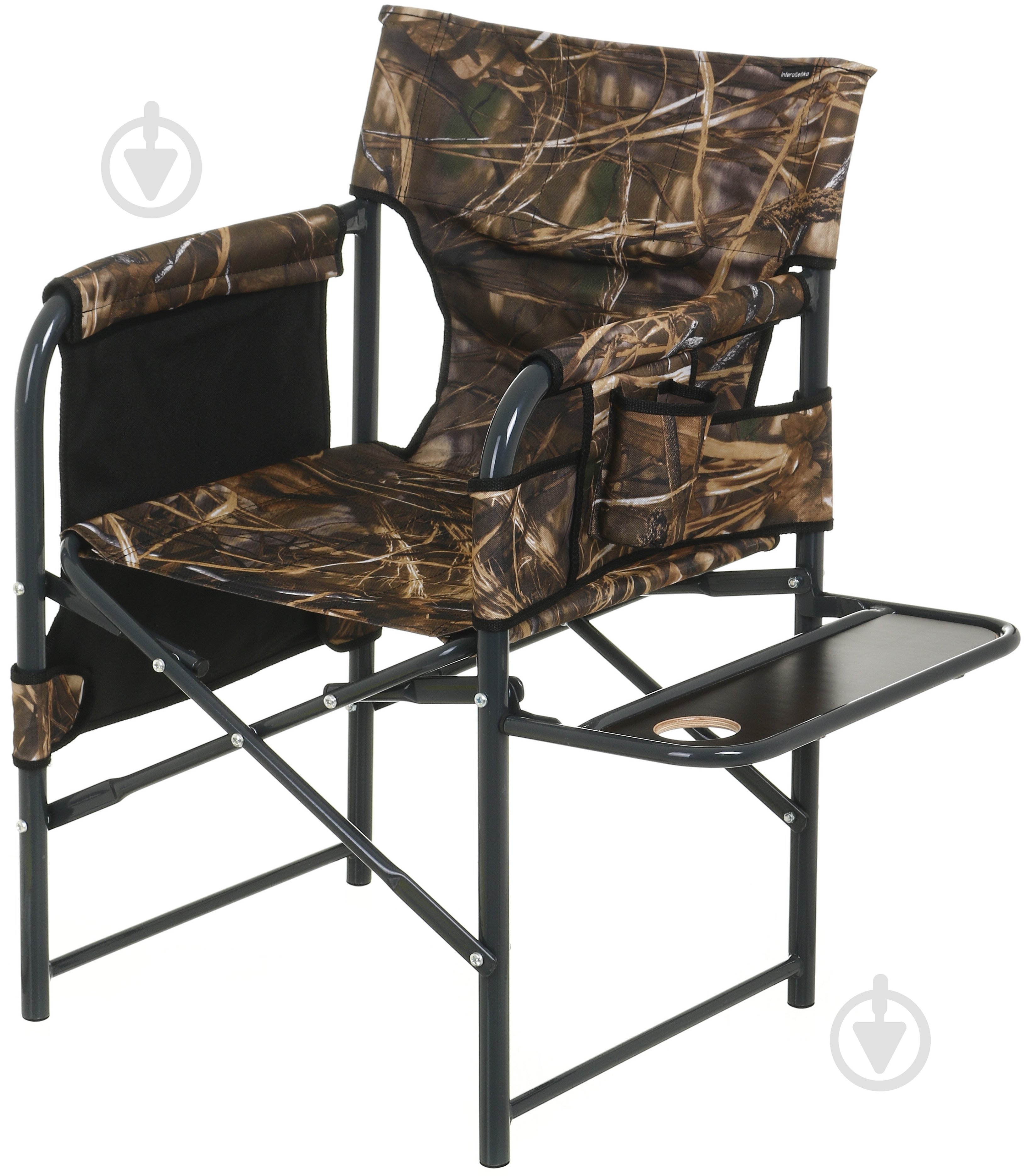 Стул раскладной InterAtletika туристический "Отдых", с подставкой под стакан, СЗ353.3 (130 кг) - фото 1