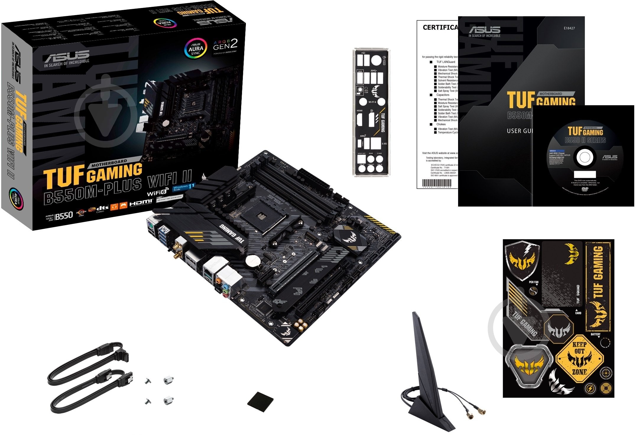 Материнская плата Asus 90MB19Y0-M0EAY0 (Socket AM4, AMD B550, micro ATX) - фото 7