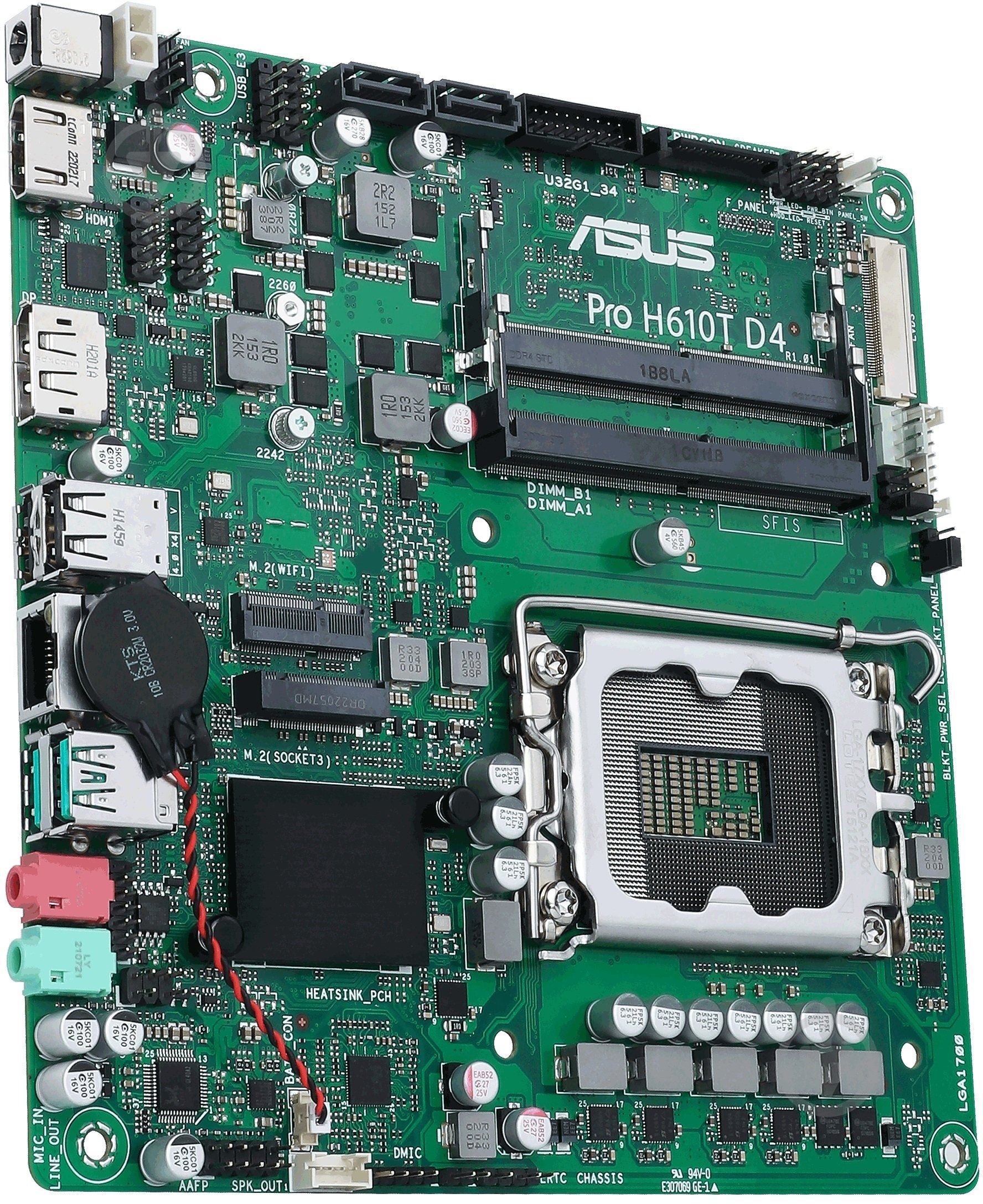 Материнская плата Asus 90MB1AM0-M0EAYC (Socket 1700, Intel H610, mini ITX) - фото 3